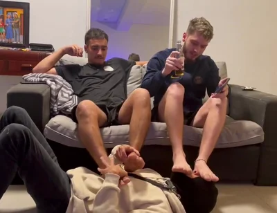 Smoking feet latino master spitting