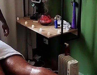 Camera Captures Image of Bear Receiving Massage.