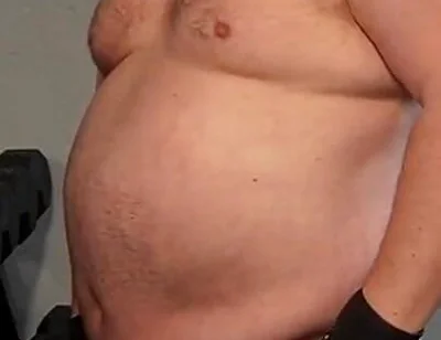 Muscle Chub Bear Working Out
