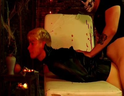 Bdsm Halloween: Galiels Fear Becomes Masters Toy With Master Aaron And Galiel Swan