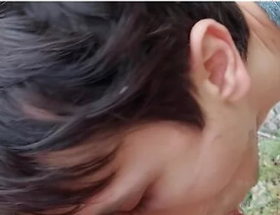 Young Twink Slut Is Getting Gagged At The Public Nude Beach On Dick And Cum