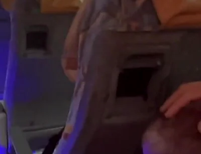 Blowjob From a Stranger on the Bus and a Huge Cumshot in a Hotel