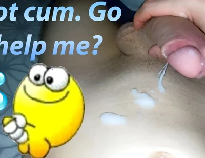 Hot and Passionate Jerking off, a Lot of Sperm. He Finished Sweetly and with Moans