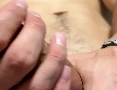 Young Muscle Guy Jerk off His Beautiful Uncut Cock