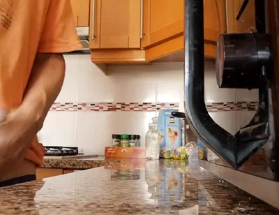 Watch Me Cum on the Kitchen Counter