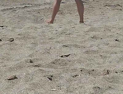 On the Beach Naked Enjoying