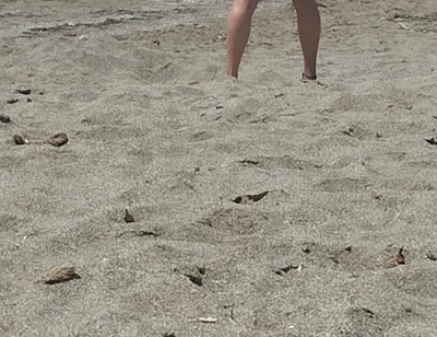 On the Beach Naked Enjoying