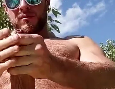 Showing off at the Beach