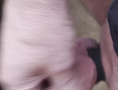 My Friend Sits in a Chair and Jerks His Cock While Watching the Video Until He Orgasms