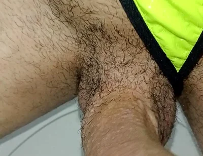Big Hairy Cock, Masturbates in Public Bathroom I Almost Got Caught,hairy Gay