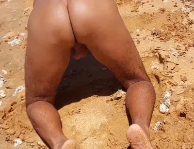 Ladysilva Naked on the Beach Very Hot Her Tanned Ass