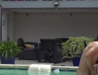 Twink fucked raw by his friend in the swimming pool