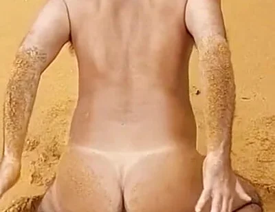 Ladysilva Naked on the Beach Horny with a Cock in Her Ass