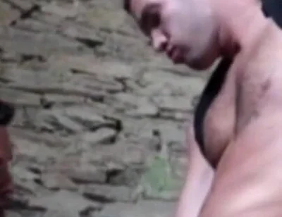 Straight fucked by Latino in exhib