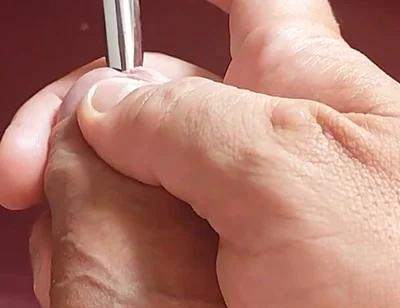 Sounding Strong the Foreskin Between the Trembling Glans.