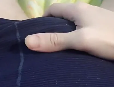 Teasing My Throbbing Bulge - Jerking off Through the Thin Fabric