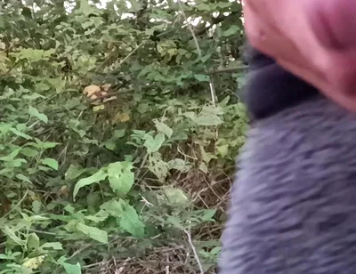 Moaning Squirting Cumshot Wanking in the Woods Wearing Onesie