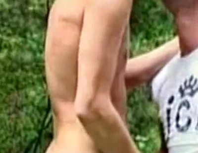 Straight twink fucked outdoor for fist time