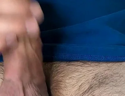 Big Uncut Cock with Full Bouncy Balls Milked