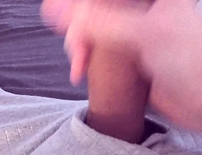 Watching Porn Leads to Noisy Cumshot After Quick Horny Wank