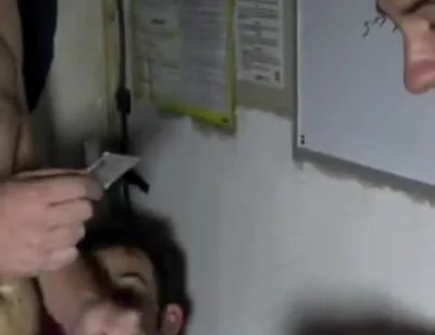 Sex humliation with tiwnk fuckd by big cock in sauna